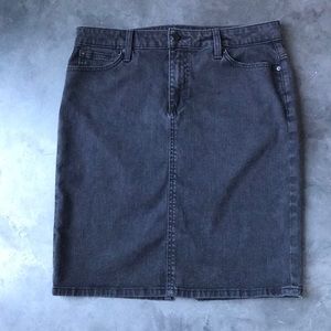 Joe's Jeans Dark Gray Denim Pencil Skirt